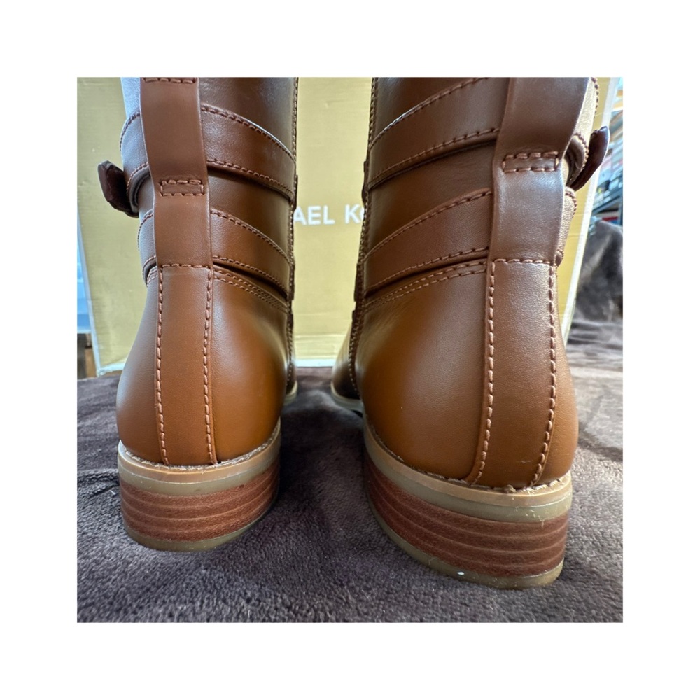 Michael Kors Chestnut Brown Leather Riding Boots size 5.5 - Picture 6 of 9